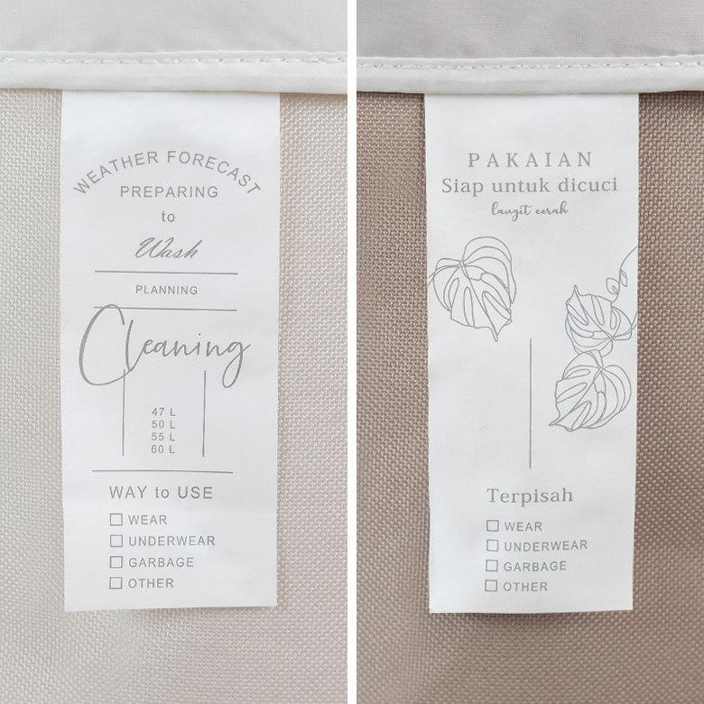 ランドリー バッグ バック バスケット バッグタイプ 脱衣 洗濯 かご  収納 洗濯物入れ 大容量  シンプル おしゃれ 北欧 ナチュラル 西海岸 60103 | ELEMENTS（インテリア） | 11