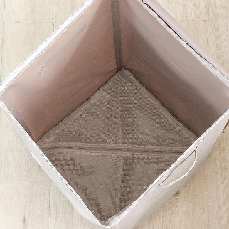 ランドリー バスケット ボックス ワゴン ふた付き 蓋付き 脱衣 洗濯 かご  収納 洗濯物入れ 大容量  シンプル おしゃれ 北欧 ナチュラル 西海岸 60105 | ELEMENTS（インテリア） | 21