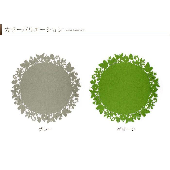 ランチマット プレイスマット ランチョンマット 子供 キッズ 北欧 フェルト パーティー ラウンド 2色展開 6025 | ブランド登録なし | 04