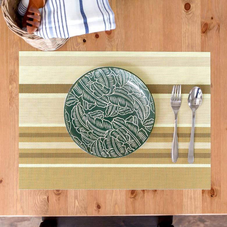 ランチョンマット プレースマット 子供 おしゃれ ボーダー柄 水洗い スクエア 1枚 ランチマット キッズ キッチン用品 6029 | ブランド登録なし | 08