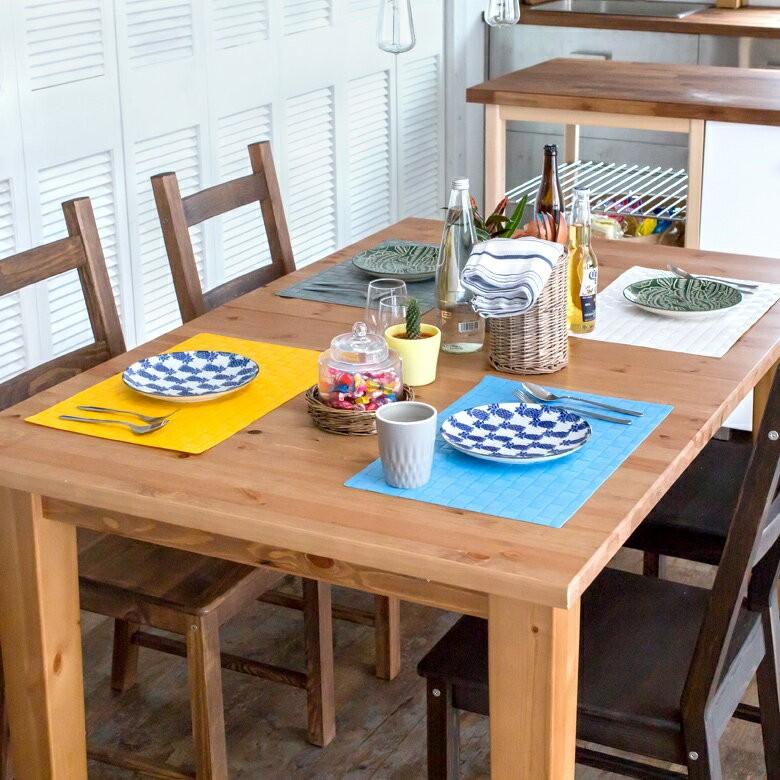 ランチョンマット おしゃれ 子供 キッズ 水洗い カラフル スクエア 1枚 全15色 テーブルウェア 長方形 キッチン用品 602 | ELEMENTS（インテリア） | 07