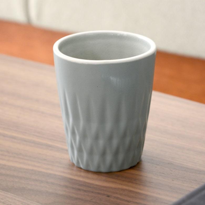 作家　陶芸家　志村観行　タンブラー　ビアカップ　背の高いコップ　手描き　手彫り 作家 陶芸家 志村観行 タンブラー ビアカップ 背の高いコップ 手描き