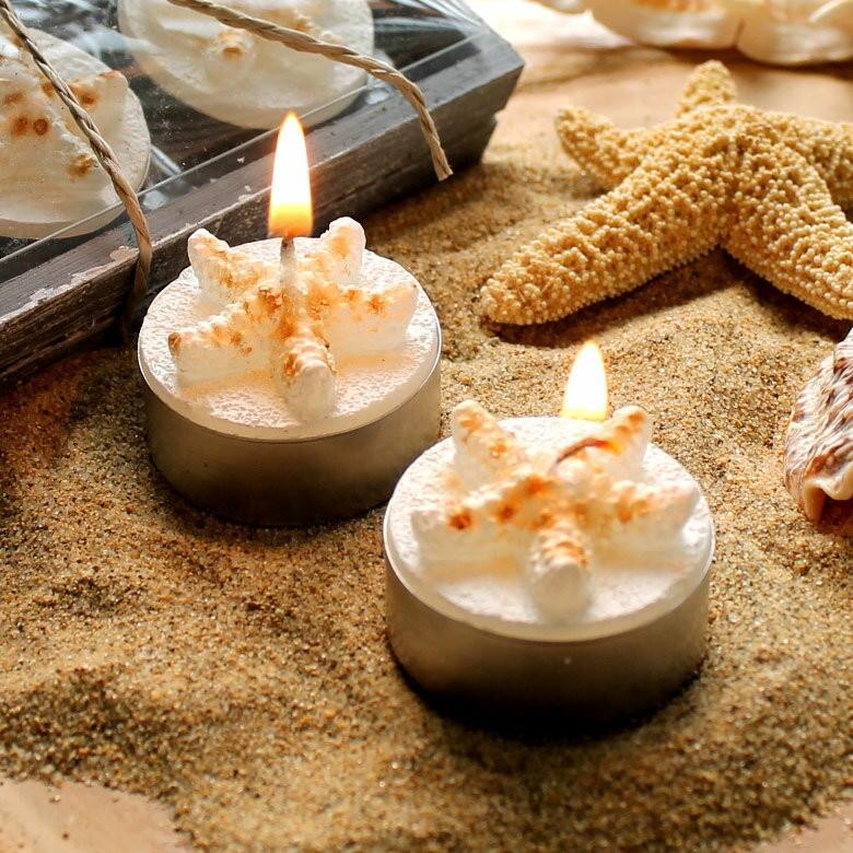 ティーライトキャンドル 6個入り ヒトデ柄あり キャンドル ろうそく ギフト プレゼント 贈り物 61141 | ブランド登録なし | 02