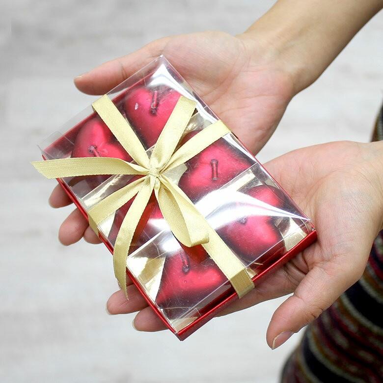 ハートキャンドル キャンドル ろうそく ギフト プレゼント 贈り物 61150 | ブランド登録なし | 01