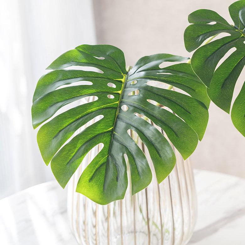 観葉植物 フェイクグリーン モンステラリーフ Mサイズ 造花 グリーン アートフラワー インテリア 雑貨 ハワイアン ナチュラル エスニック アジア工房 61400 | ブランド登録なし | 11