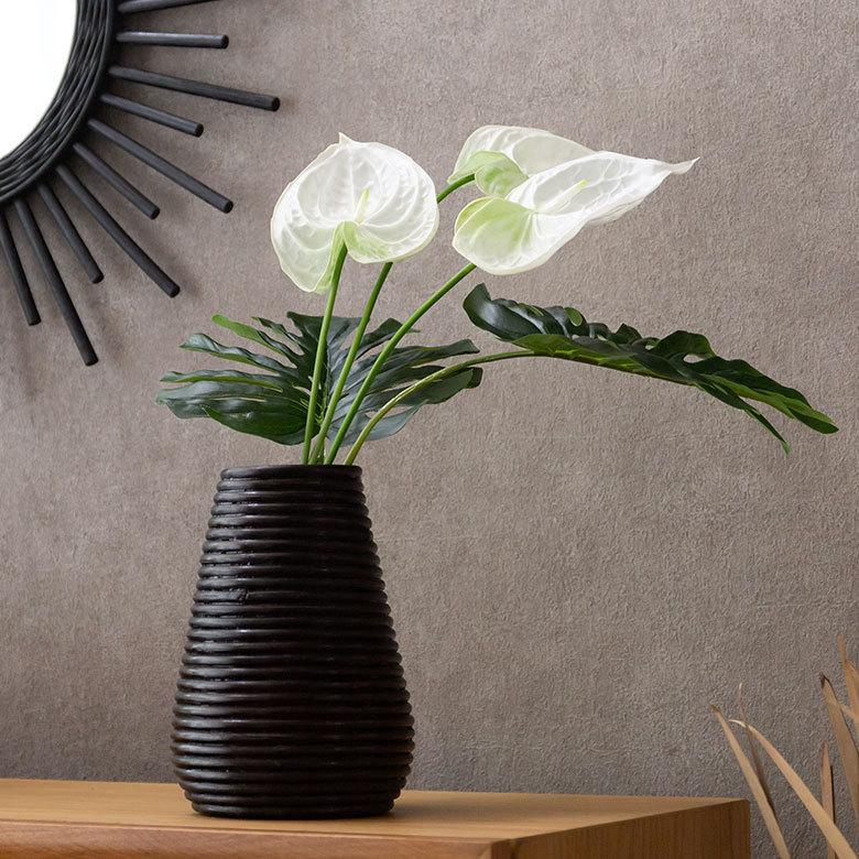 造花 アンスリウム 観葉植物 フェイクグリーン 枝付き アジアン雑貨 花飾り 3色展開 6160 | ブランド登録なし | 03