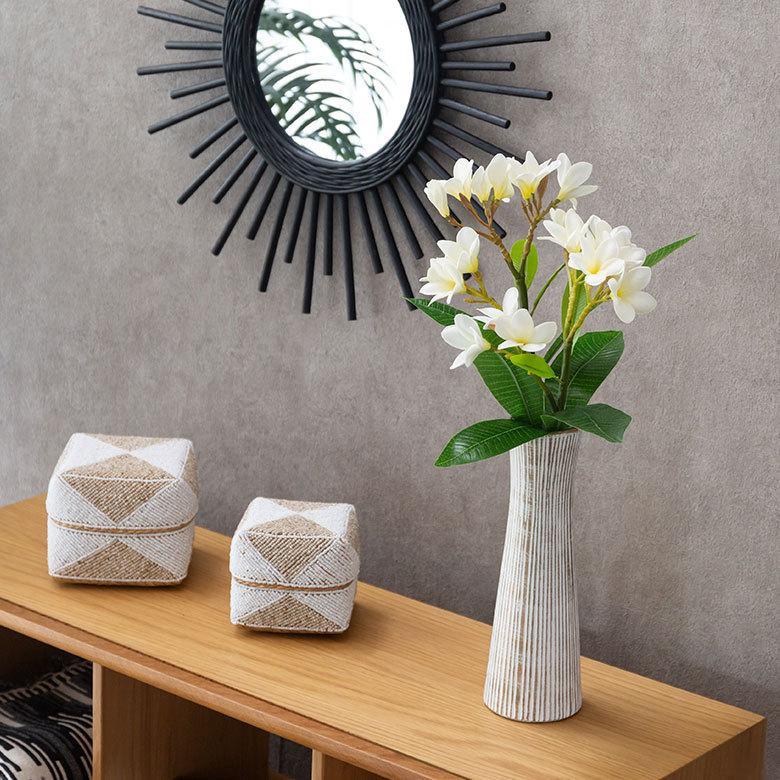 アーティフィシャルフラワー 造花 枝付き プルメリア  リゾート インテリア アジアン雑貨 飾り オブジェ ナチュラル 6162 | ブランド登録なし | 10