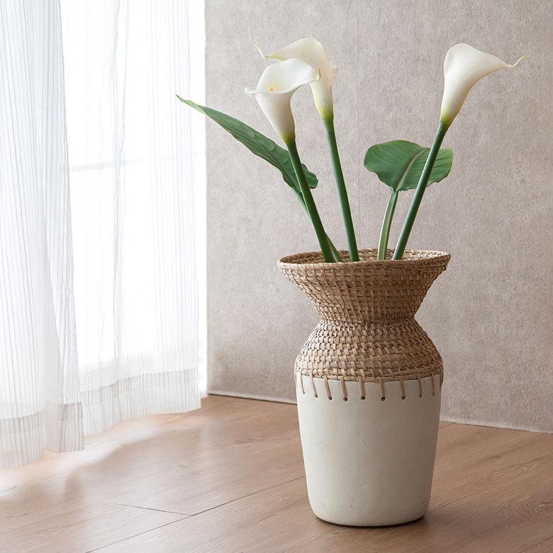 アートフラワー 造花 カラー リリー ロング 3色 フェイクグリーン リゾート アジアン雑貨 ナチュラル インテリア アーティフィシャルフラワー 観葉植物 6165 | ブランド登録なし | 04