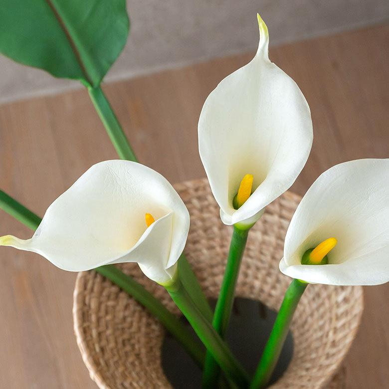 アートフラワー 造花 カラー リリー ロング 3色 フェイクグリーン リゾート アジアン雑貨 ナチュラル インテリア アーティフィシャルフラワー 観葉植物 6165 | ブランド登録なし | 07