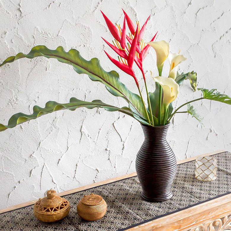 アートフラワー フラワー 観葉植物 ヘリコニア プシッタコルム アーティフィシャルフラワー リゾート アジアン雑貨 グリーン フェイク 花 アジア工房 6166 | ブランド登録なし | 02