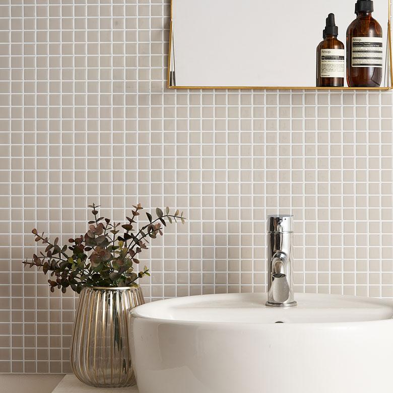 タイル シール ピクセル モザイク 12枚 シンプル 四角 レトロ シート 防水 ウォール ステッカー デコレーション リメイク インテリア 壁材 西海岸 61730-12 | ELEMENTS（インテリア） | 05