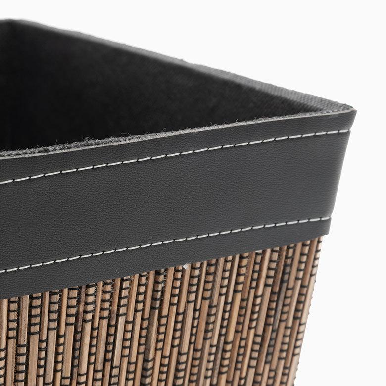 ごみ箱 おしゃれ ダストボックス 収納ボックス 収納 かご バスケット パームリディ Mサイズ スリッパ 寝室 リビング 玄関 アジアン バリ 6221 | ブランド登録なし | 13