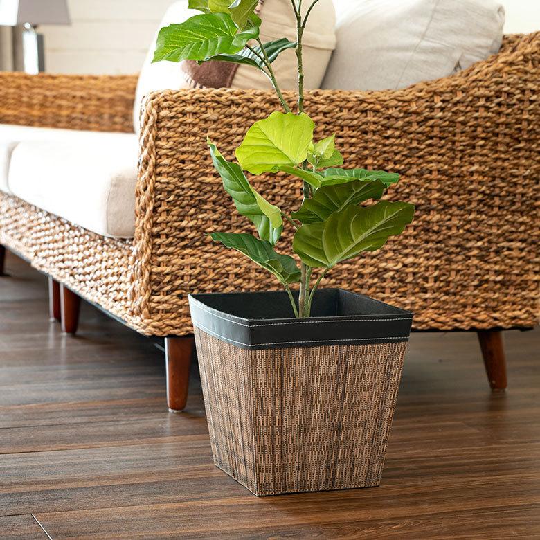 ごみ箱 おしゃれ ダストボックス 収納ボックス 収納 かご バスケット パームリディ Mサイズ スリッパ 寝室 リビング 玄関 アジアン バリ 6221 | ブランド登録なし | 04