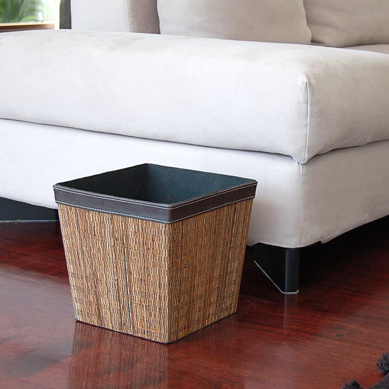 ごみ箱 おしゃれ ダストボックス 収納ボックス 収納 かご バスケット パームリディ Mサイズ スリッパ 寝室 リビング 玄関 アジアン バリ 6221 | ブランド登録なし | 06