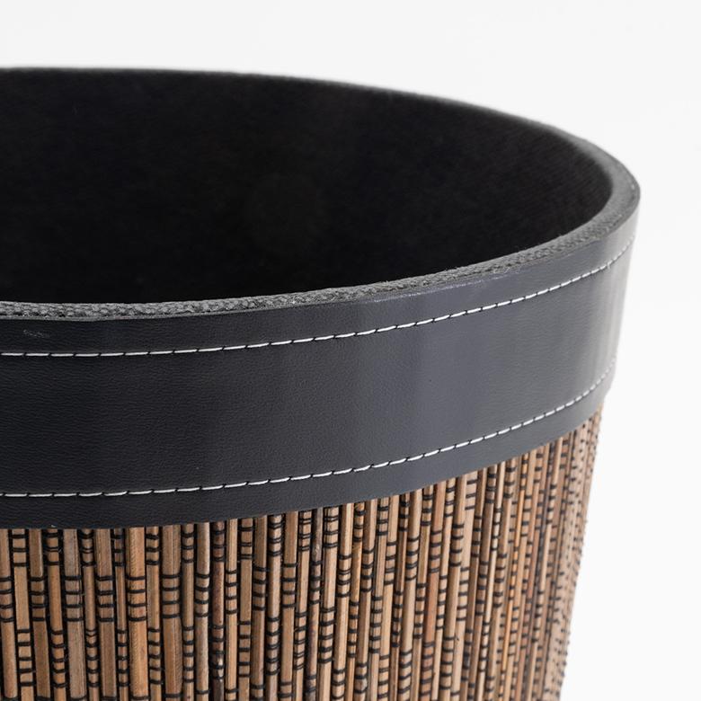 ゴミ箱 おしゃれ ダストボックス くずかご パームリディ 丸型 円形 丸い モダン アジアン リビング 寝室 鉢カバー バリ雑貨 パームリディ 6223 | ブランド登録なし | 10