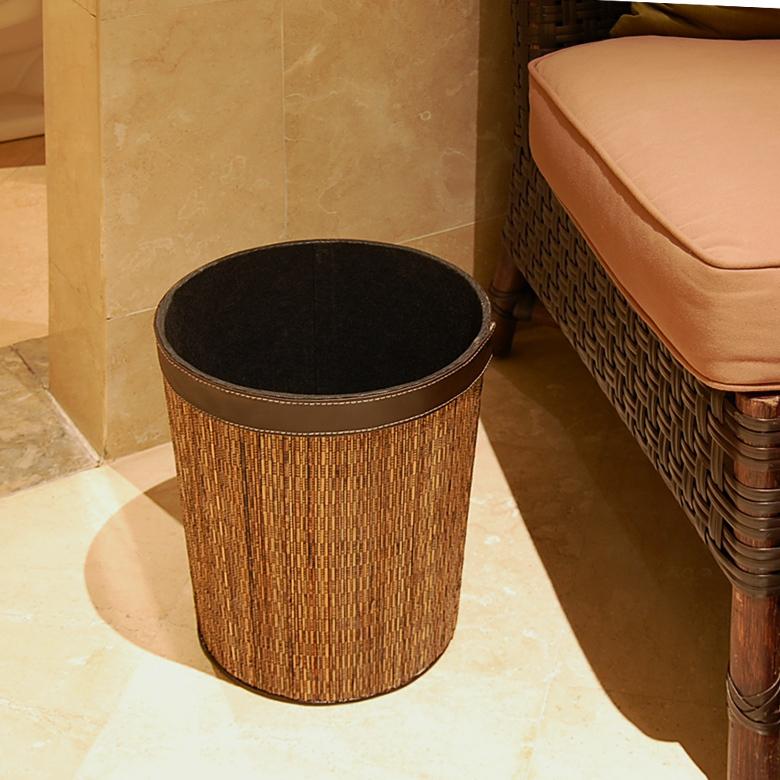 ゴミ箱 おしゃれ ダストボックス くずかご パームリディ 丸型 円形 丸い モダン アジアン リビング 寝室 鉢カバー バリ雑貨 パームリディ 6223 | ブランド登録なし | 06
