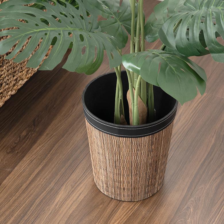 ゴミ箱 おしゃれ ダストボックス くずかご パームリディ 丸型 円形 丸い モダン アジアン リビング 寝室 鉢カバー バリ雑貨 パームリディ 6223 | ブランド登録なし | 09