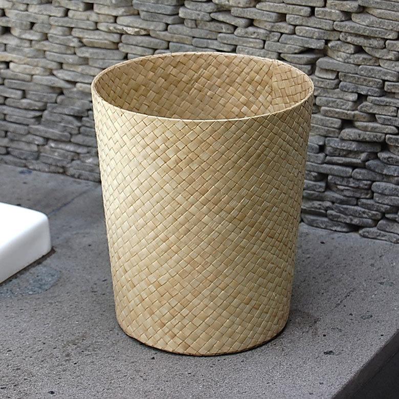 パンダン バスケット 丸型 ナチュラル ゴミ箱 おしゃれ ダストボックス くずかご ラウンド 収納ケース 整理 円形 プランターカバー 植木鉢 6235 | ブランド登録なし | 11