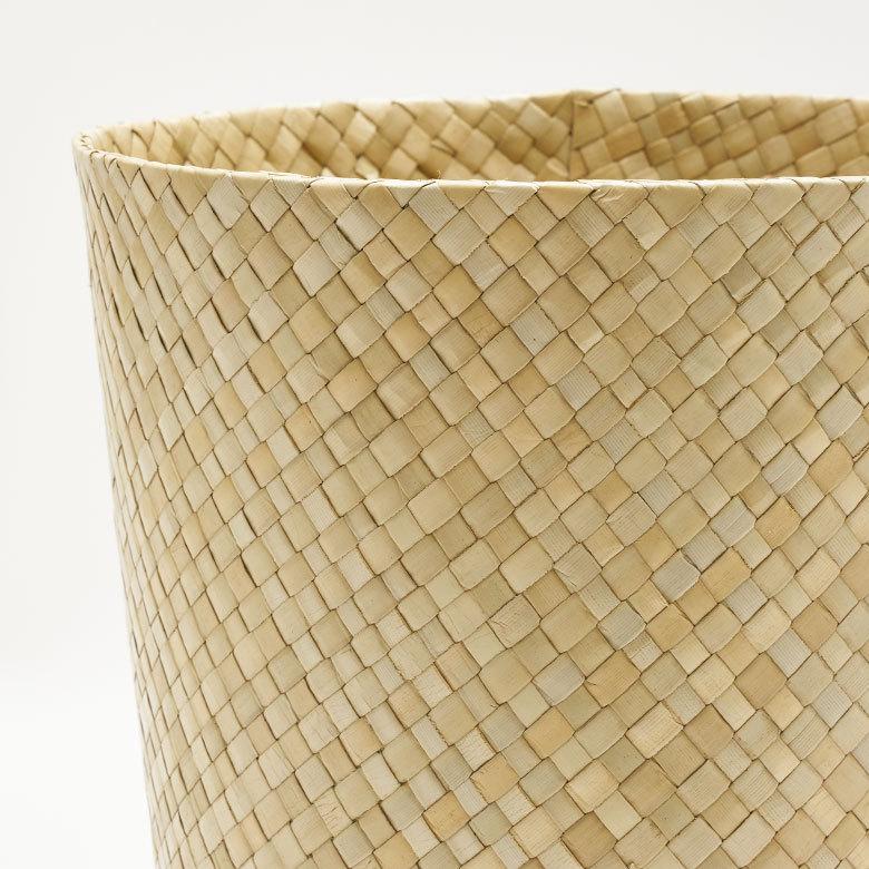 パンダン バスケット 丸型 ナチュラル ゴミ箱 おしゃれ ダストボックス くずかご ラウンド 収納ケース 整理 円形 プランターカバー 植木鉢 6235 | ブランド登録なし | 04