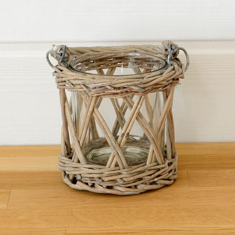 キャンドルホルダー ガラス 柳 キャンドルカップ 持ち手付き 西海岸 男前 62500 | ELEMENTS（インテリア） | 01