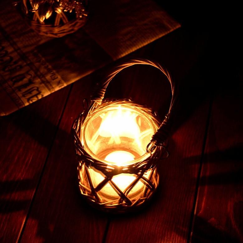 キャンドルホルダー ガラス 柳 キャンドルカップ 持ち手付き 西海岸 男前 62500 | ELEMENTS（インテリア） | 03