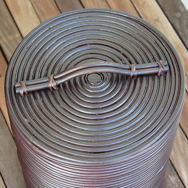 収納ボックス 蓋付き ごみ箱 ダストボックス おしゃれ フタ付き 収納バスケット 見えない アジアン バリ 雑貨 アジア工房 6251 | ブランド登録なし | 01