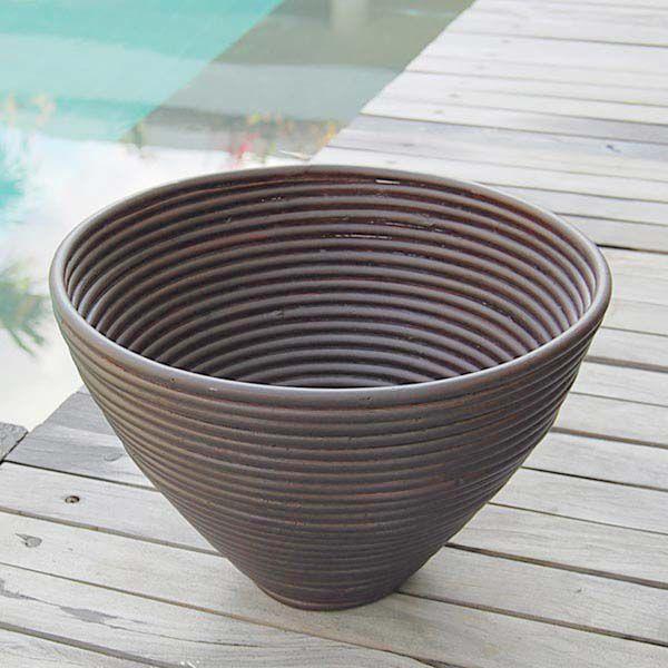 アジアン雑貨 ラタンのバスケット コイルボウル スリッパ入れ アジア工房 6252 | ブランド登録なし | 02