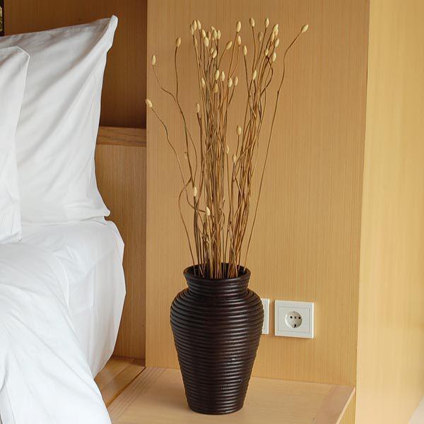 アジアン雑貨 ぐるぐるラタンの小さな壺 アートプランツベース アジア工房 6253 | ブランド登録なし | 01