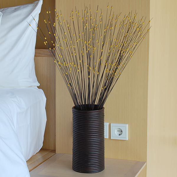 フラワーベース アートプランツベース 造花 アートプランツ 花瓶 花器 鉢 フェイクグリーン 円形 丸い バスケット アジア工房 6254 | ブランド登録なし | 02