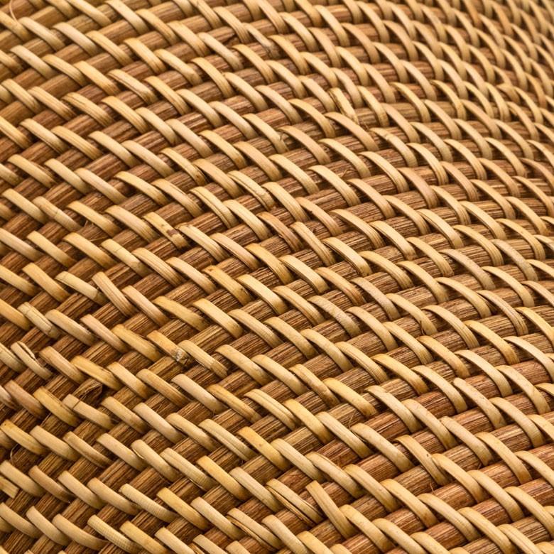 収納バスケット かご 鉢カバー ごみ箱 ダストボックス ダストBOX ラタン くずかご 寝室 リビング アジアン バリ 雑貨 6271 | ブランド登録なし | 01