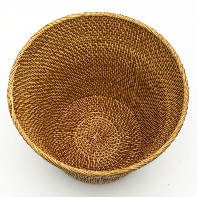 収納バスケット かご 鉢カバー ごみ箱 ダストボックス ダストBOX ラタン くずかご 寝室 リビング アジアン バリ 雑貨 6271 | ブランド登録なし | 07