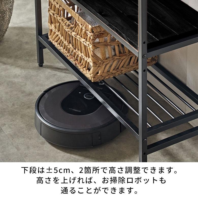 オープンラック 3段 木製 アイアン 幅80cm 棚 ラック 木製 シェルフ キッチンラック スチール 無垢材 天然木 アイアンフレーム タバス TABAS 西海岸 63020-cbk | ELEMENTS（インテリア） | 14