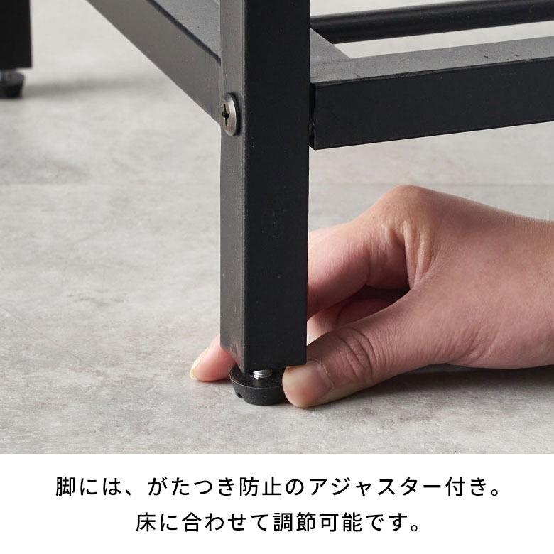 シェルフ スリム オープンラック 3段 木製 アイアン 棚 ラック おしゃれ キッチンラック スチール 天然木 アイアンフレーム 無垢 タバス TABAS 西海岸 63050-cbk_16
