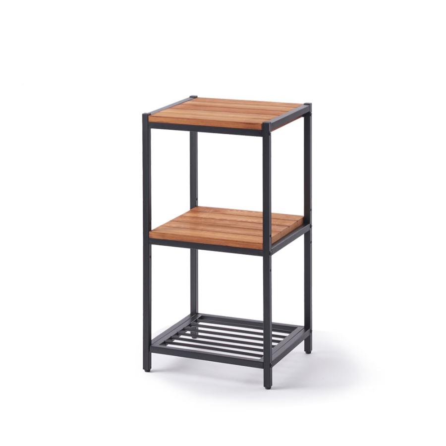 シェルフ 棚 木製 ラック おしゃれ オープンラック キッチンラック スチール 3段 スリム 天然木 無垢材 西海岸 男前 63050 | ELEMENTS（インテリア） | 20