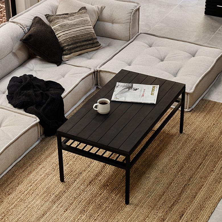 ソファーテーブル　ローテープ　アイアン　無骨　黒皮鉄　サイドテーブル　おしゃれ ソファーテーブル ローテープ アイアン 無骨 黒皮鉄 鉄板 2way