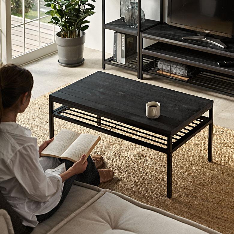 ソファーテーブル　ローテープ　アイアン　無骨　黒皮鉄　サイドテーブル　おしゃれ ソファーテーブル ローテープ アイアン 無骨 黒皮鉄 鉄板 2way