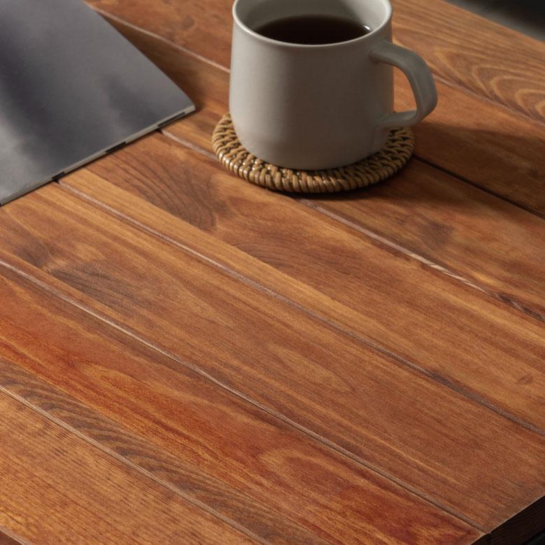 ローテーブル テーブル ソファテーブル センターテーブル 木製 おしゃれ 無垢材 天然木 アイアンフレーム スチール 北欧 在宅勤務 63061 | ELEMENTS（インテリア） | 01