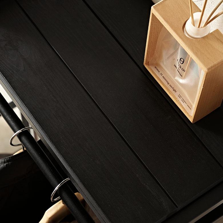 ハンガーラック 木製 コートハンガー 幅80cm アイアン アイアンフレーム 黒 ハンガーシェルフ 玄関 スチール シンプル スリム タバス TABAS 西海岸 63090-cbk | ELEMENTS（インテリア） | 01