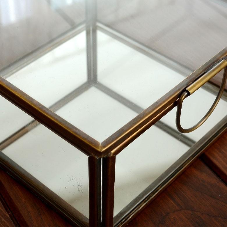 ガラスと真鍮でできた鏡付き収納ケース Sサイズ 63120 | ELEMENTS（インテリア） | 05