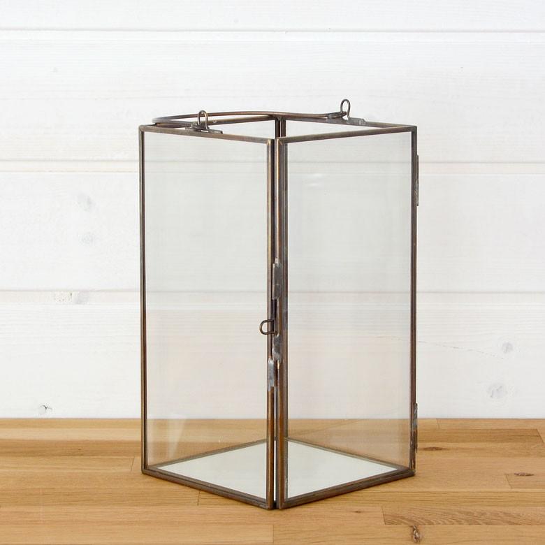 キャンドルランタン ガラス 真鍮 ランタン 西海岸 男前 63150 | ELEMENTS（インテリア） | 01