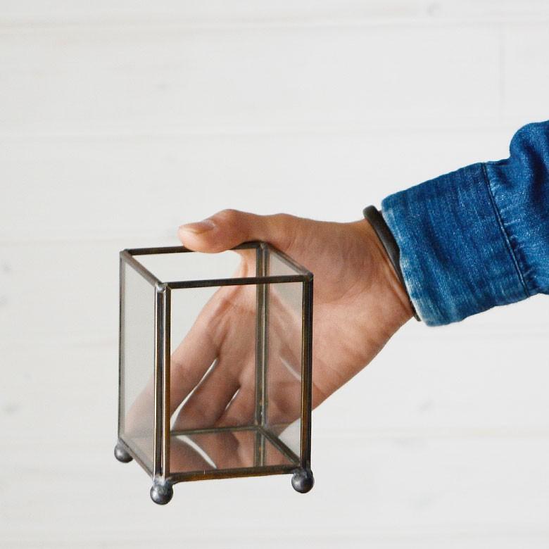 キャンドルホルダー ガラス 真鍮 長方形 西海岸 男前 63180 | ELEMENTS（インテリア） | 03