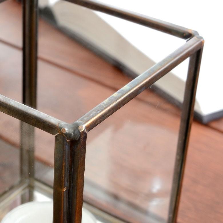 キャンドルホルダー ガラス 真鍮 長方形 西海岸 男前 63180 | ELEMENTS（インテリア） | 04