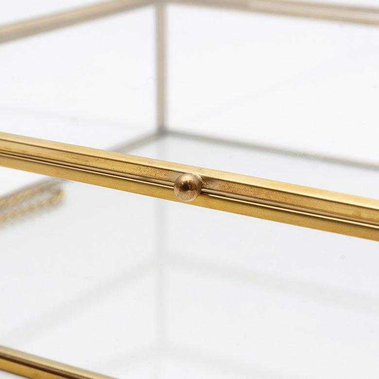 アクセサリー ケース ジュエリー ガラス 真鍮 スタンド ボックス 見せる 収納 ディスプレイ 店舗 インテリア 雑貨 おしゃれ 北欧 63210 | ELEMENTS（インテリア） | 14