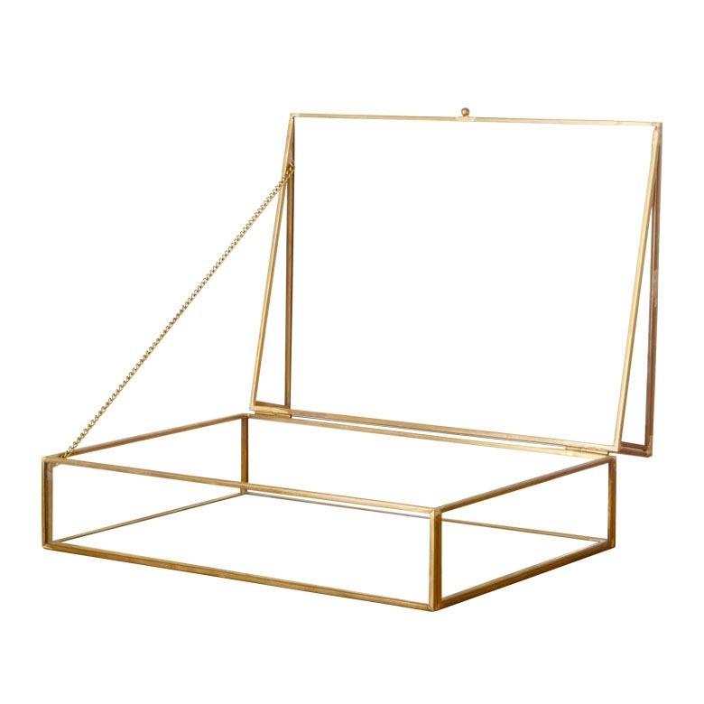 アクセサリー ケース ジュエリー ガラス 真鍮 スタンド ボックス 見せる 収納 ディスプレイ 店舗 インテリア 雑貨 おしゃれ 北欧 63210 | ELEMENTS（インテリア） | 16