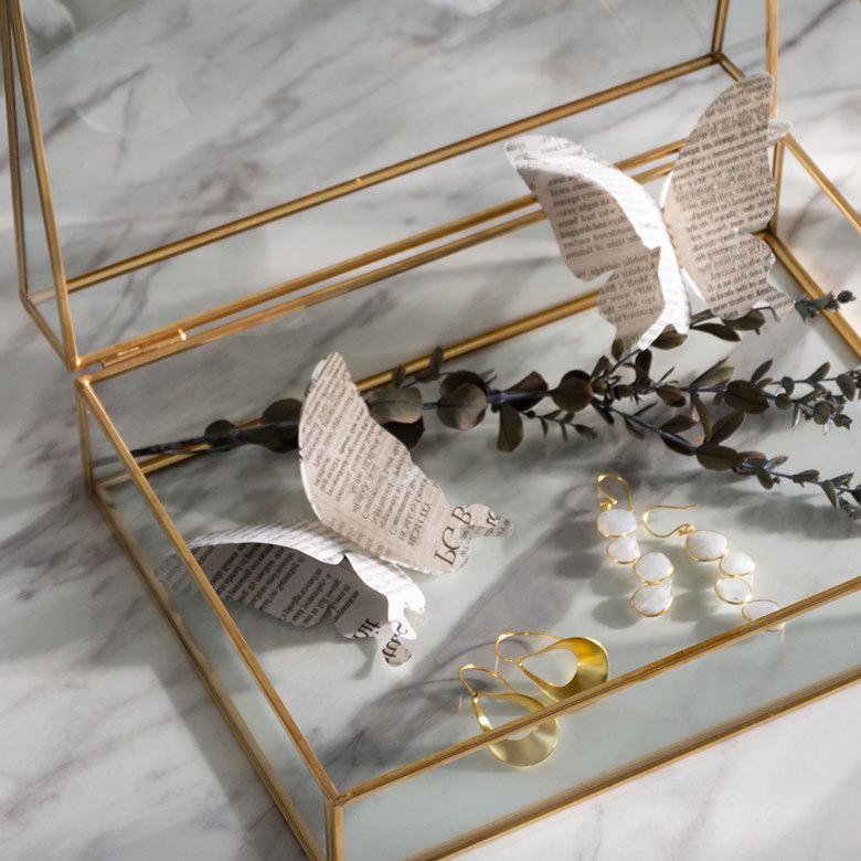 ELEMENTS（インテリア） アクセサリー ケース ジュエリー ガラス