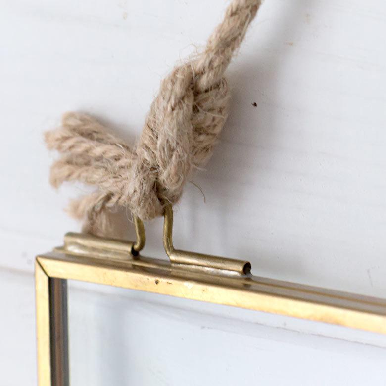 フォトフレーム ハンギングタイプ ガラス 真鍮 ゴールド 63260 | ELEMENTS（インテリア） | 06