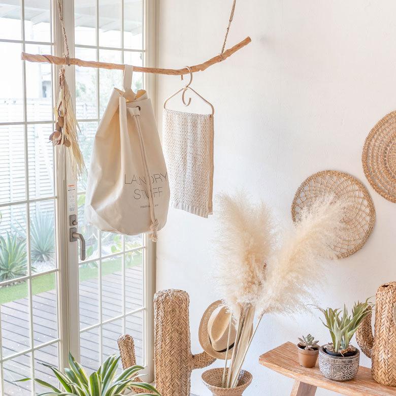 ランドリーバスケット 脱衣かご 洗濯かご コットン 洗濯物入れ ランドリーバッグ 持ち手つき かご おしゃれ 折りたたみ 6350 | ELEMENTS（インテリア） | 12