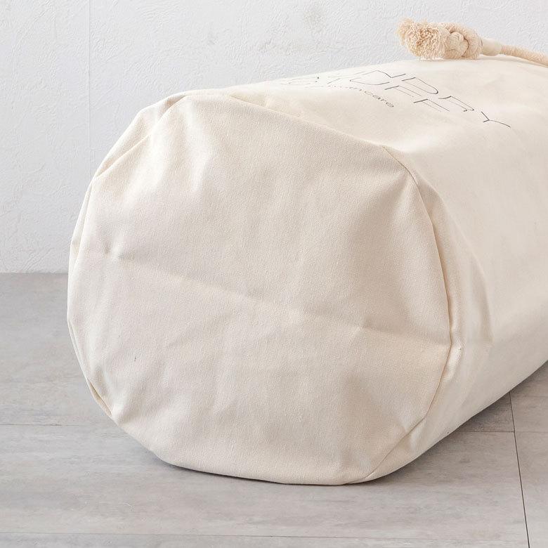 ランドリーバスケット 脱衣かご 洗濯かご コットン 洗濯物入れ ランドリーバッグ 持ち手つき かご おしゃれ 折りたたみ 6350 | ELEMENTS（インテリア） | 18