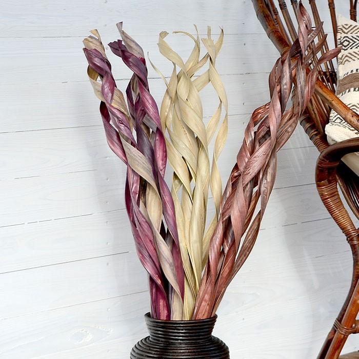 パームリーフで出来たアートプランツ スパイラルタイプ 3色展開 6360 | ブランド登録なし