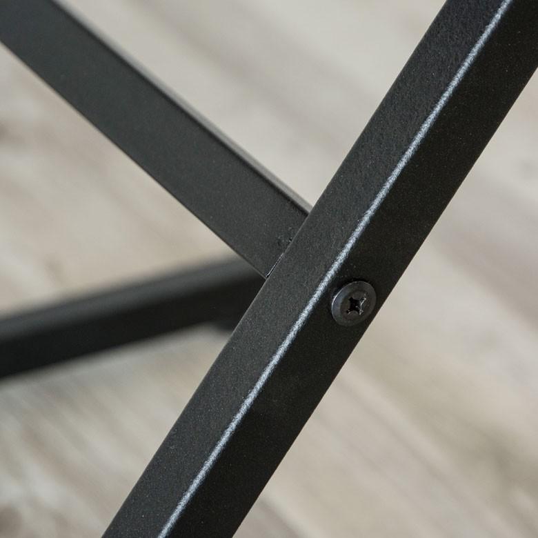 サイドテーブル ベッドサイドテーブル 天然木製 無垢材 アイアンフレーム ソファテーブル ブラウン おしゃれ 63702 | ELEMENTS（インテリア） | 09